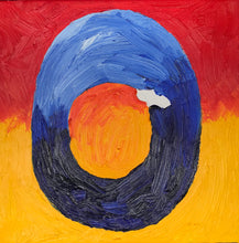 Load image into Gallery viewer, Oil on Canvas, Abstract Expressionism, Kandinsky, 25cm x 25cm, Art, Painting, Cod Eye