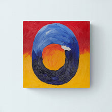 Load image into Gallery viewer, Oil on Canvas, Abstract Expressionism, Kandinsky, 25cm x 25cm, Art, Painting, Cod Eye