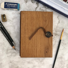 Load image into Gallery viewer, A6, Sketchbook, reclaimed, Oak, drawing, painting, watercolour, artist, journal, book